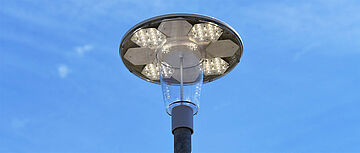 Die Leuchte Philips Town Guide können Sie in unserem Straßenbeleuchtungspark in Rheinfelden besichtigen.