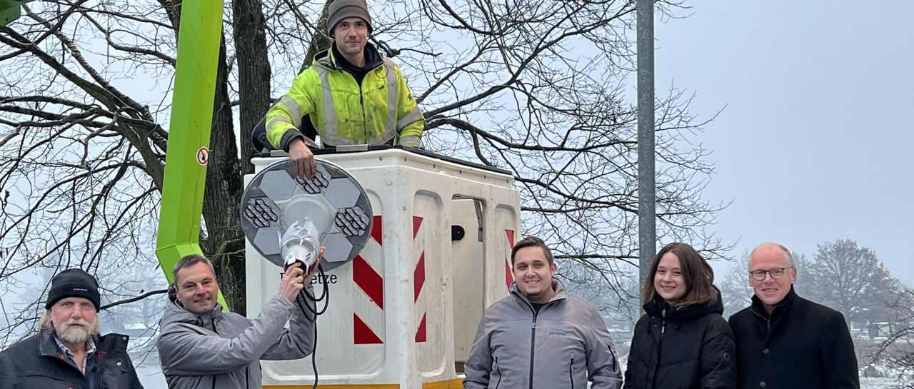 LED-Straßenbeleuchtung Küssaberg