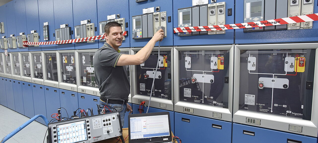 Projektleiter Benjamin Fritzsche von der ED Netze GmbH